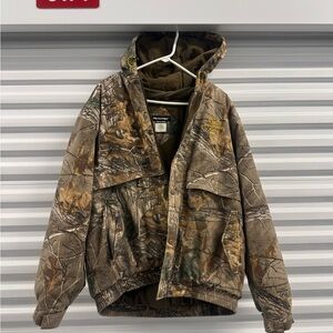 Realtree Camouflage Jacket with Green and Brown